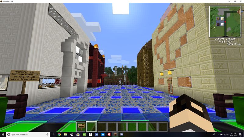 Beginning of the Shop District Beginning of the Shop District